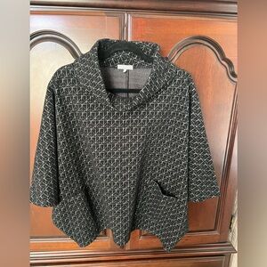 Habitat Black and White Patterned Top